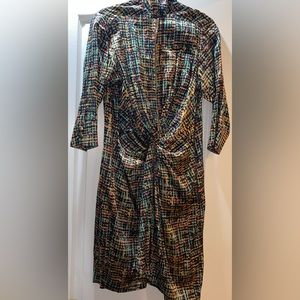 Byron Lars Beauty Mark Twist Zipper Dress